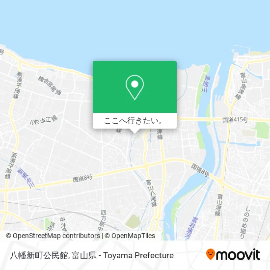 八幡新町公民館地図