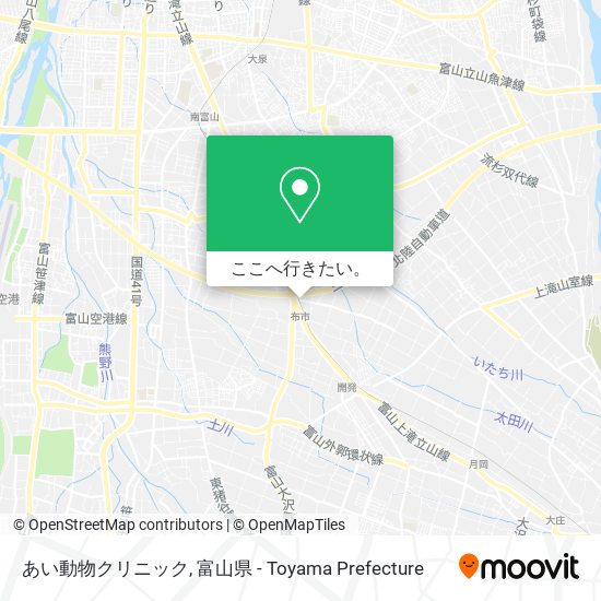 あい動物クリニック地図
