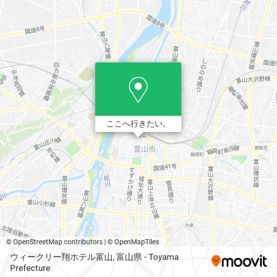 ウィークリー翔ホテル富山地図