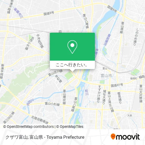 クザワ富山地図