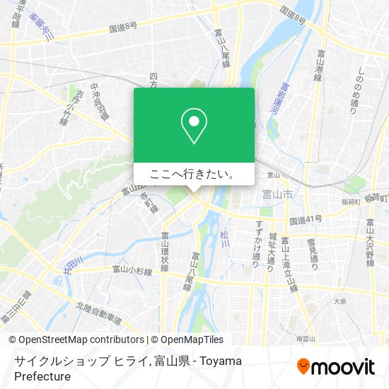 サイクルショップ ヒライ地図