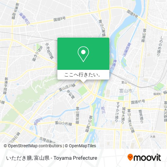 いただき膳地図
