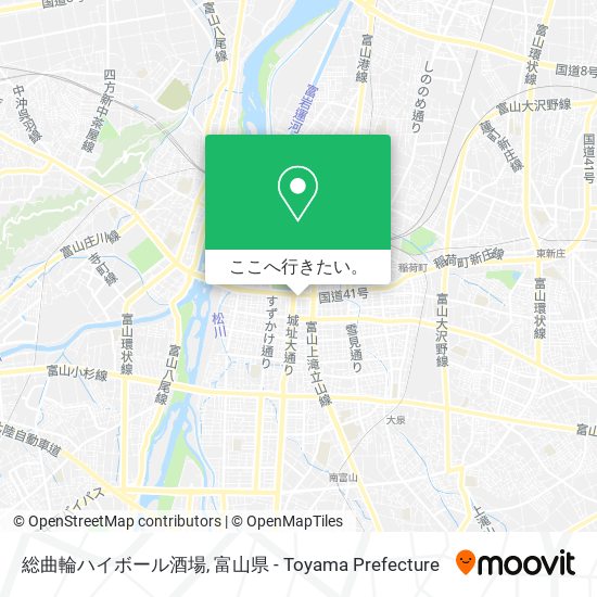 総曲輪ハイボール酒場地図