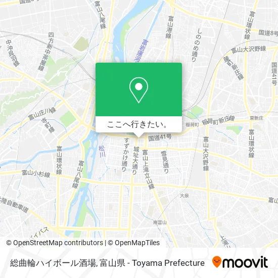 総曲輪ハイボール酒場地図