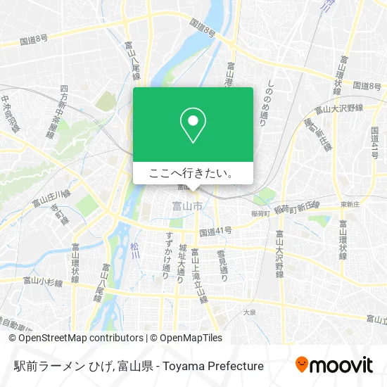 駅前ラーメン ひげ地図