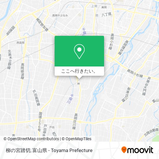 柳の宮踏切地図