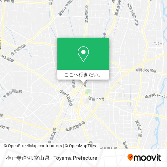 権正寺踏切地図