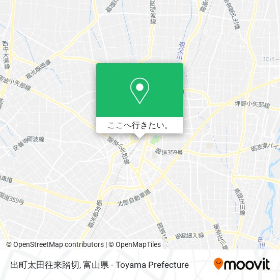 出町太田往来踏切地図