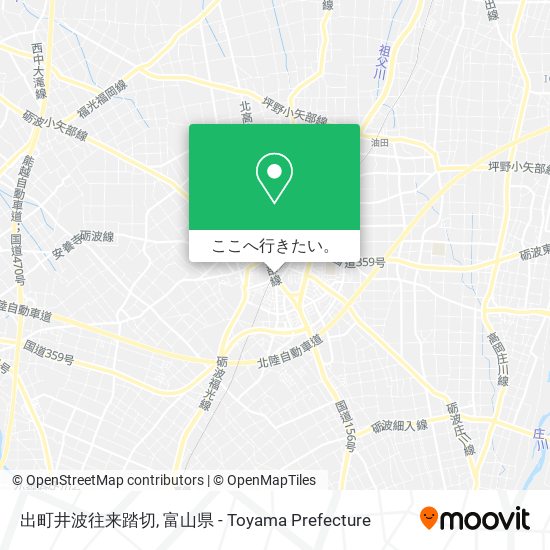 出町井波往来踏切地図