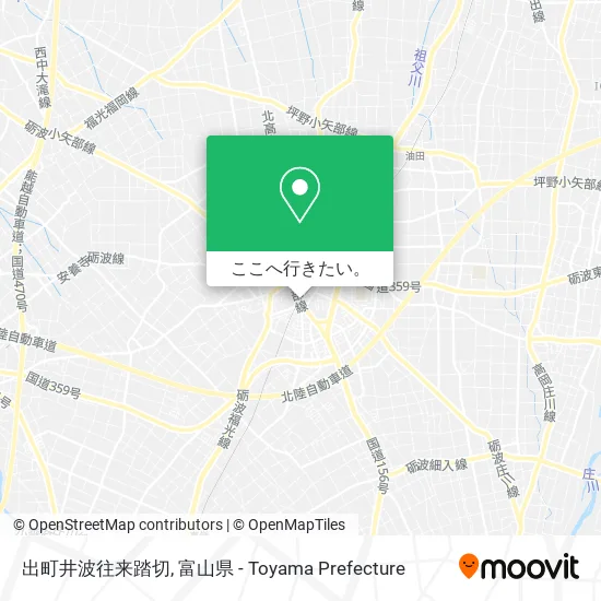 出町井波往来踏切地図