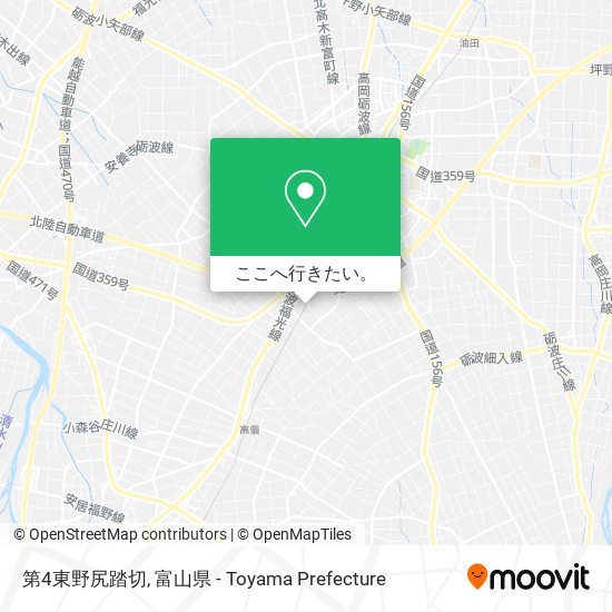 第4東野尻踏切地図