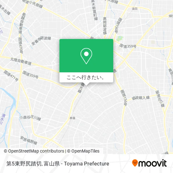 第5東野尻踏切地図