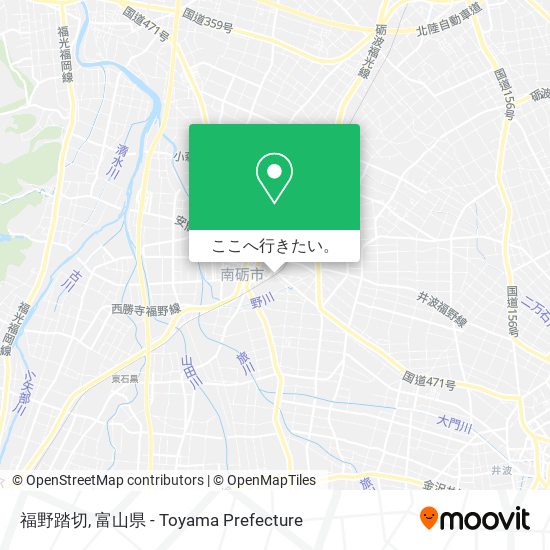 福野踏切地図