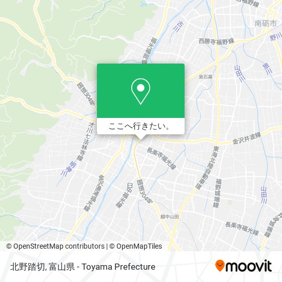 北野踏切地図