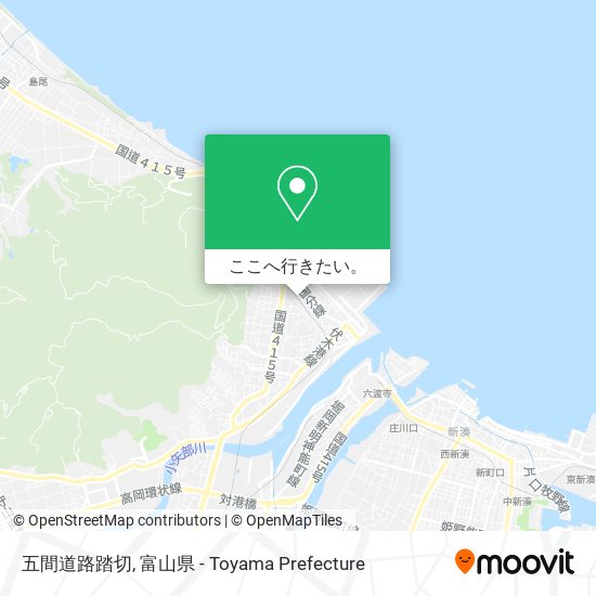 五間道路踏切地図