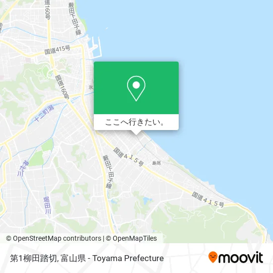 第1柳田踏切地図