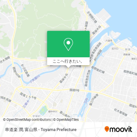 串道楽 潤地図