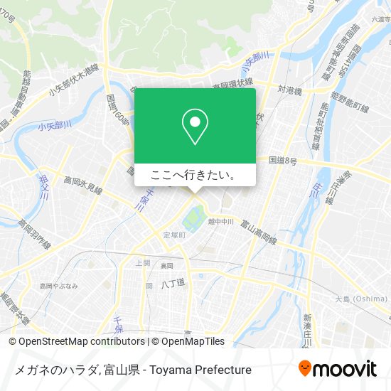 メガネのハラダ地図