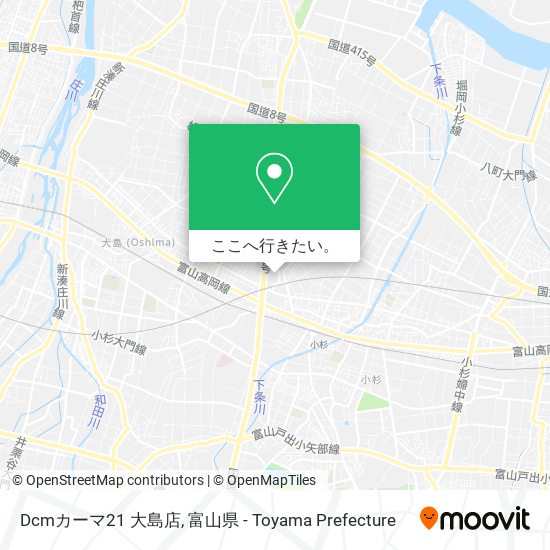 Dcmカーマ21 大島店地図