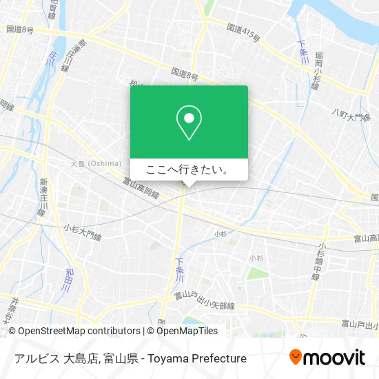アルビス 大島店地図