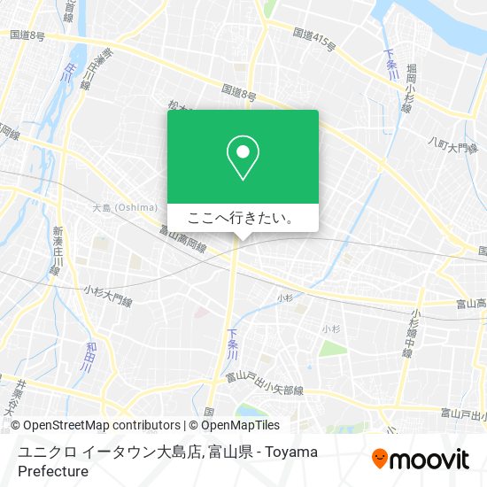 ユニクロ イータウン大島店地図