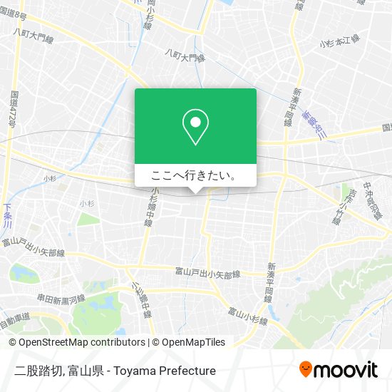 二股踏切地図