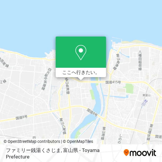 ファミリー銭湯くさじま地図