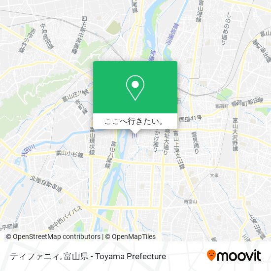 ティファニィ地図
