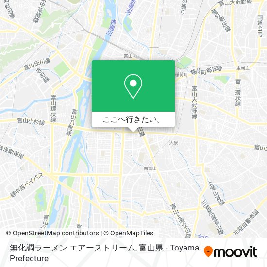 無化調ラーメン エアーストリーム地図