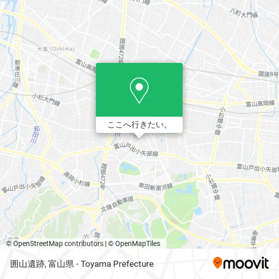 囲山遺跡地図