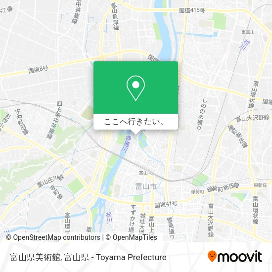 富山県美術館地図