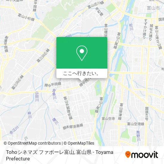 Tohoシネマズ ファボーレ富山地図