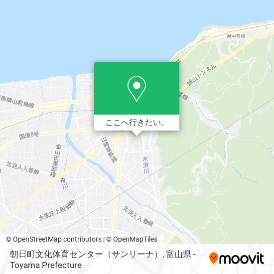 朝日町文化体育センター（サンリーナ）地図
