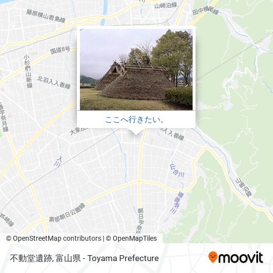 不動堂遺跡地図