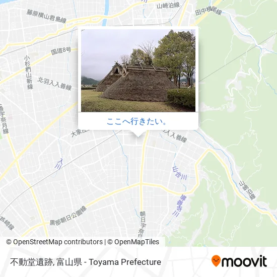 不動堂遺跡地図