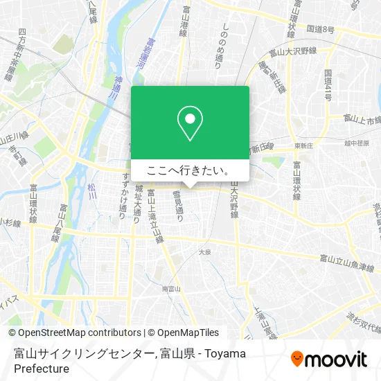 富山サイクリングセンター地図