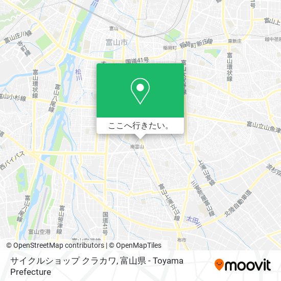 サイクルショップ クラカワ地図