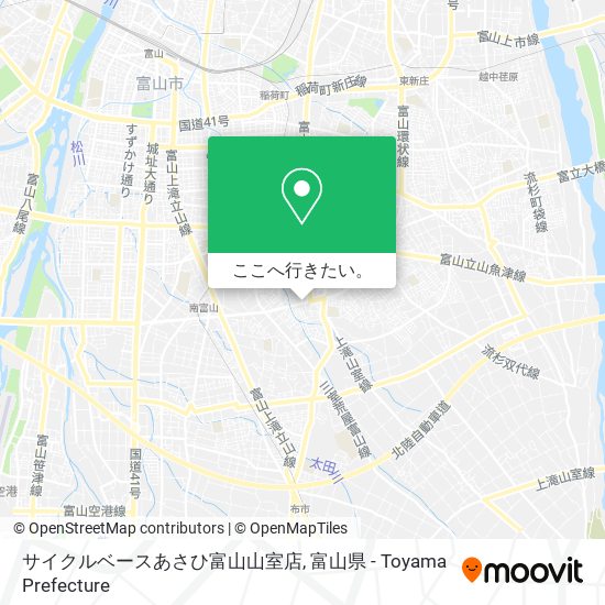 サイクルベースあさひ富山山室店地図