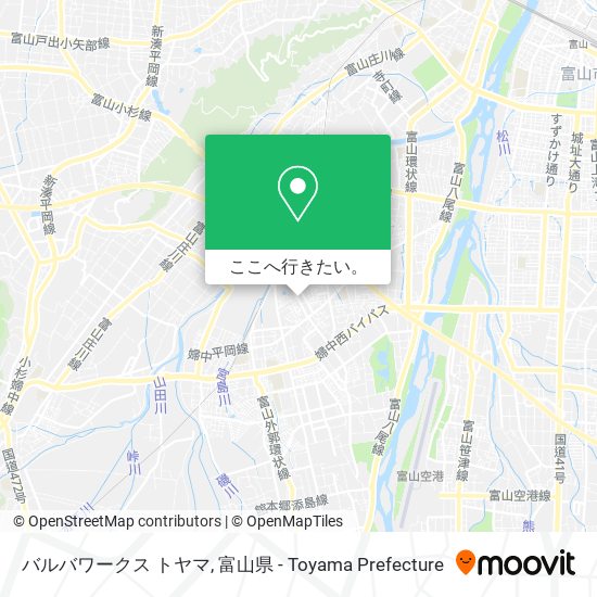 バルバワークス トヤマ地図