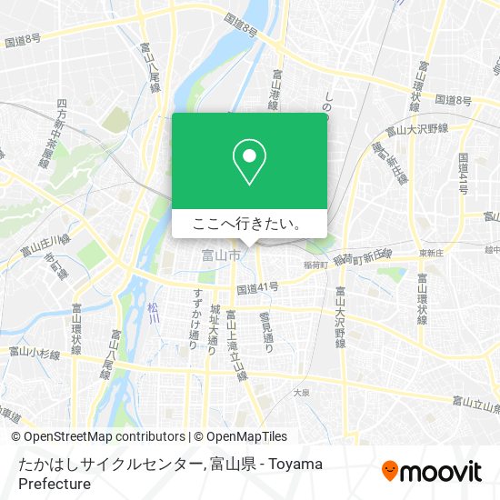 たかはしサイクルセンター地図