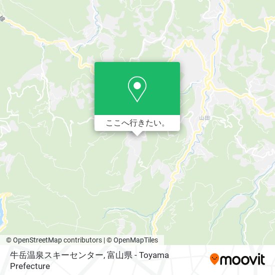 牛岳温泉スキーセンター地図
