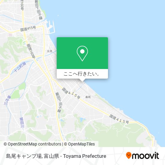 島尾キャンプ場地図