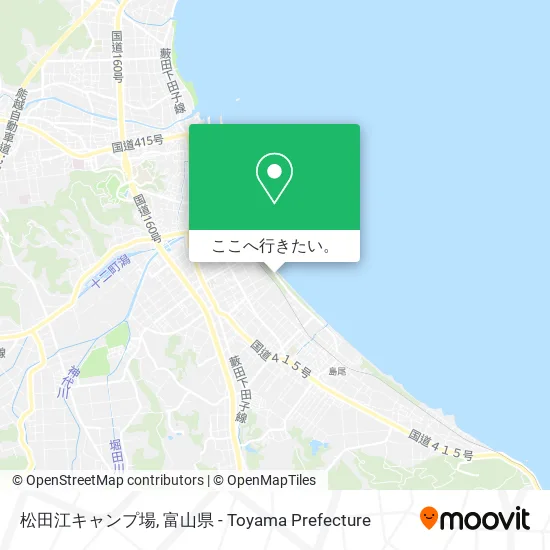 松田江キャンプ場地図