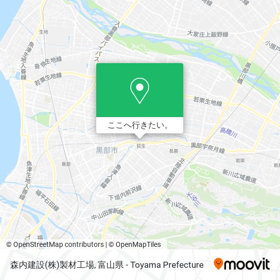 森内建設(株)製材工場地図