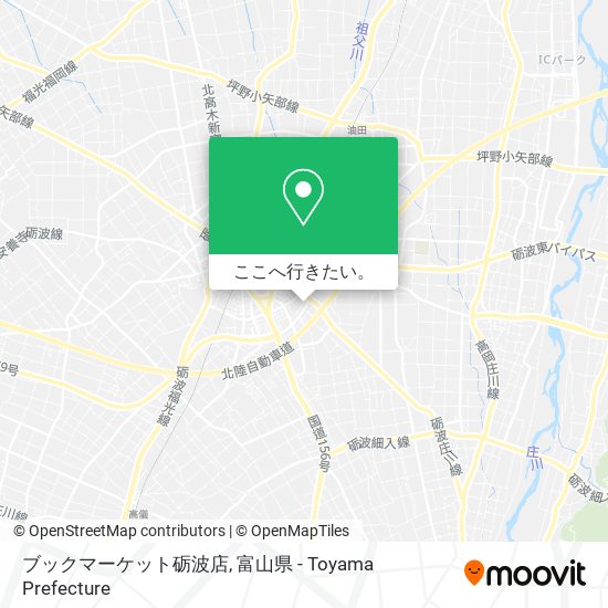 ブックマーケット砺波店地図