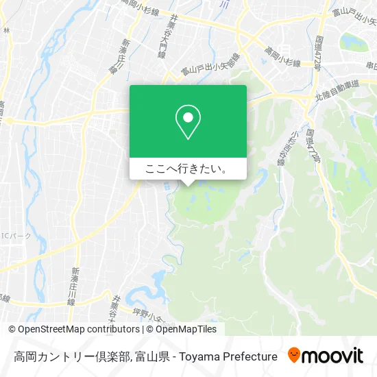 高岡カントリー倶楽部地図