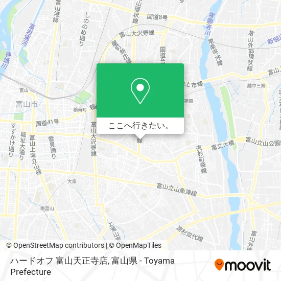 ハードオフ 富山天正寺店地図