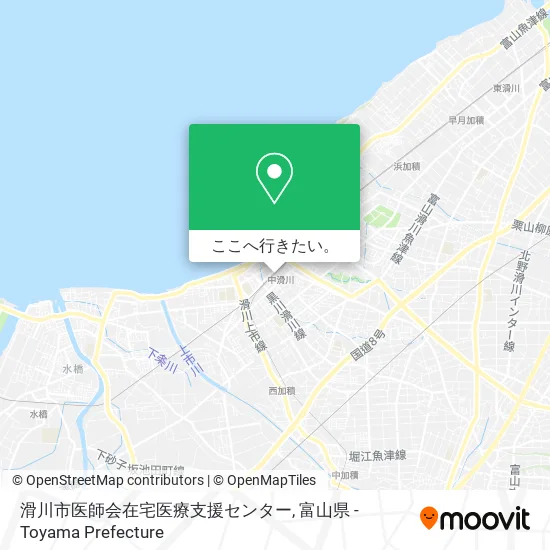 滑川市医師会在宅医療支援センター地図