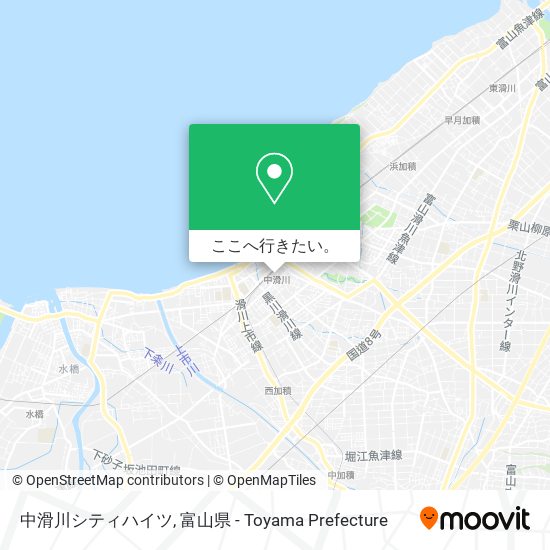 中滑川シティハイツ地図