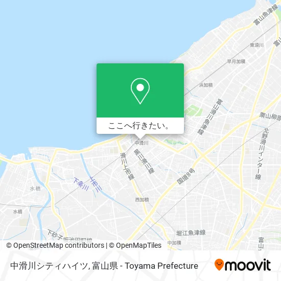 中滑川シティハイツ地図